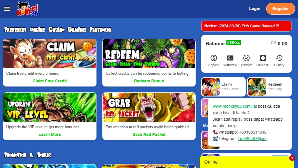Monkey88 Casino